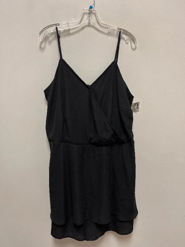 Romper By Clothes Mentor In Black, Size: 2x