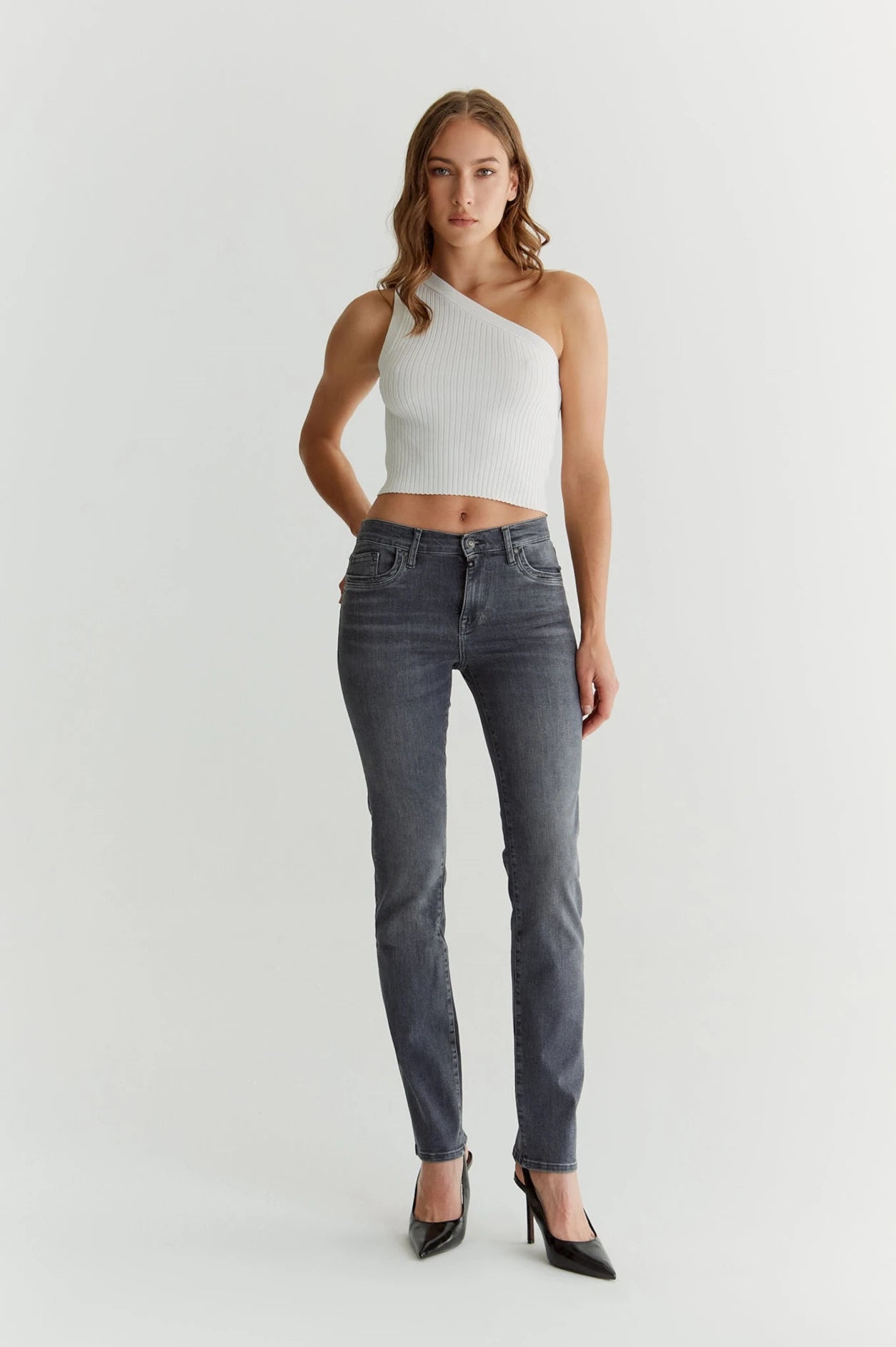 Hannah - Pant - Smoked Grey - L30