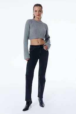 Kylie - Pant - Black Vintage - L32